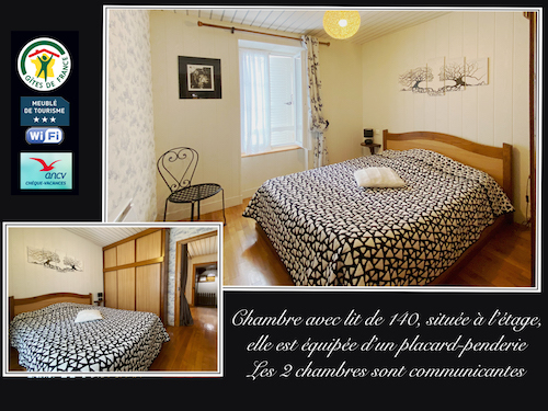 Gite d'Ancy le Franc la chambre