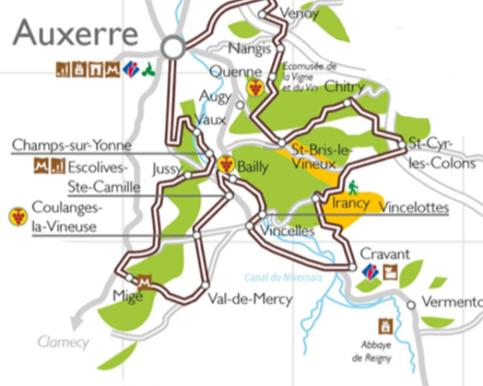 Routes touristiques des vins de l'Auxerrois